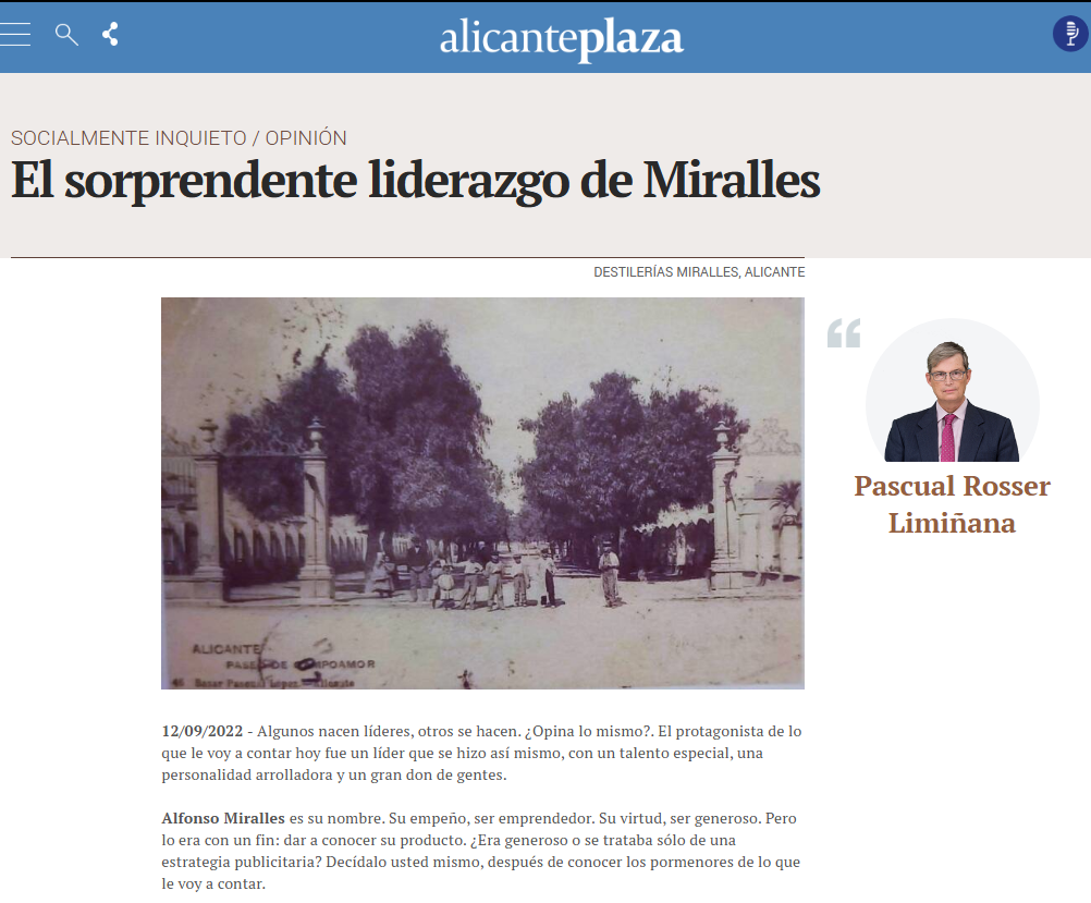 El sorprendente liderazgo de Miralles